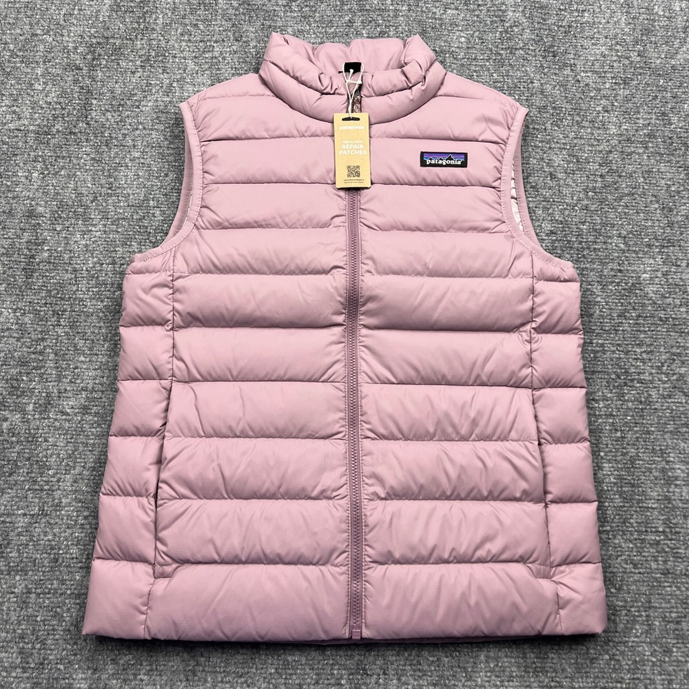 NEW Patagonia Down Sweater Vest Kids Medium 10 Pink Puffer Quilted NetPlus 68630